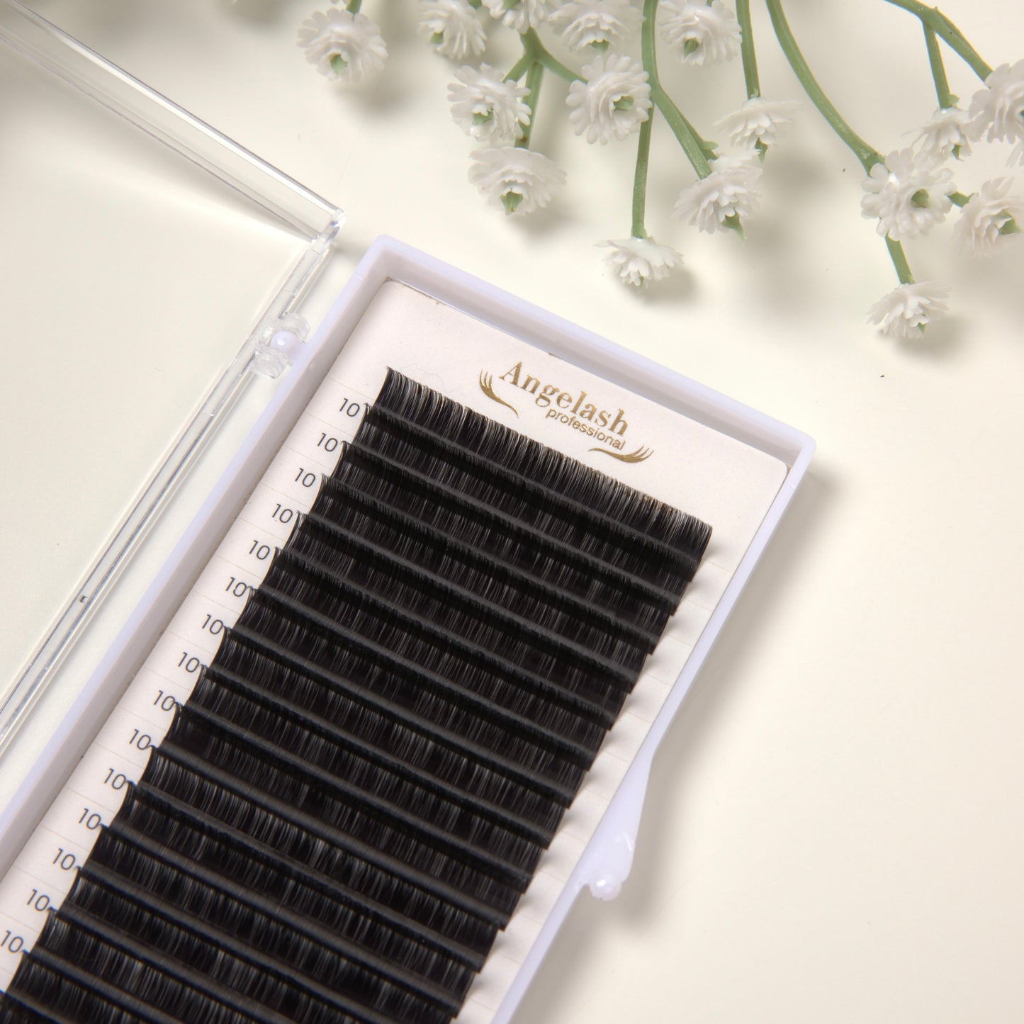 AngeLash Black Volume Lashes Single Length Tray – high-quality lashes for precise eyelash extensions and volume fans