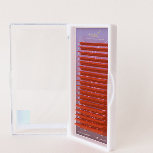 Angelash red eyelash extension tray with open case