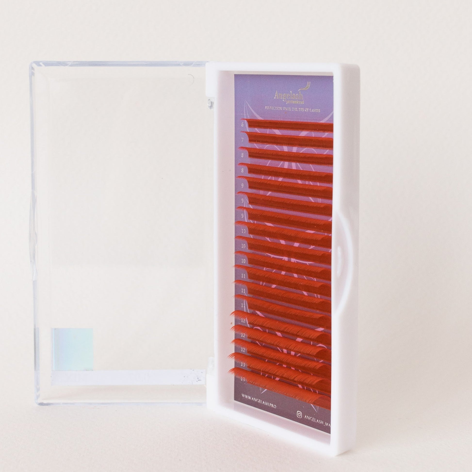 Angelash_red_eyelash_extension_tray_in_open_case