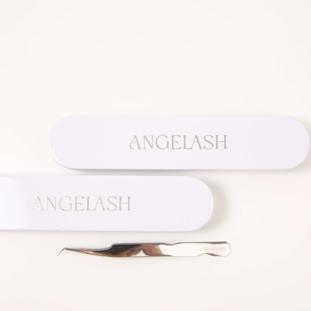 L tweezer for volume eyelash extensions (7 mm tip) - Angelash