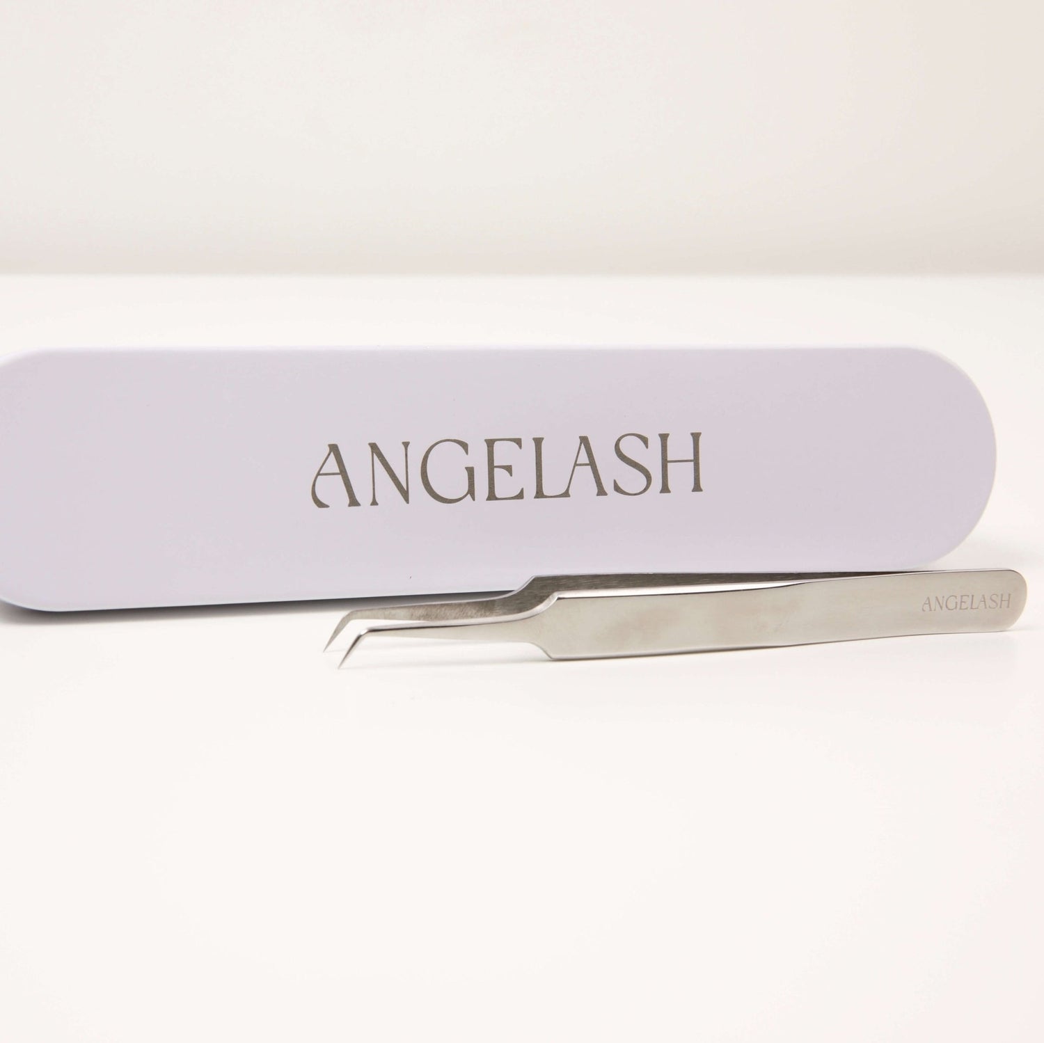 Mini L tweezer for volume eyelash extensions (5 mm tip) - Angelash