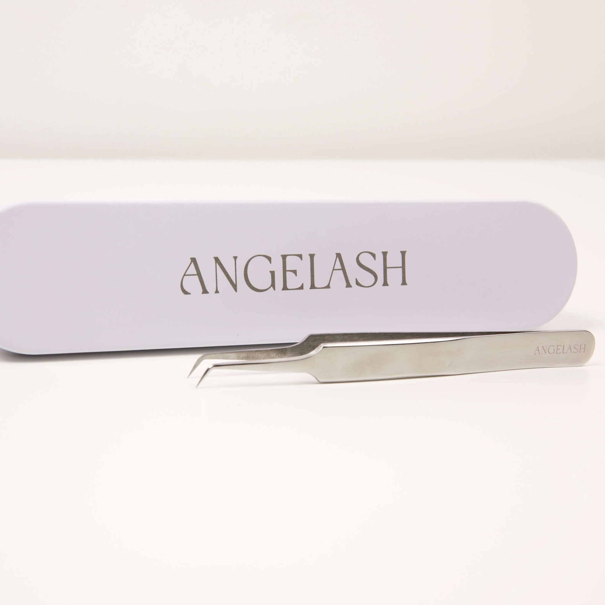 Mini L tweezer for volume eyelash extensions (5 mm tip) - Angelash