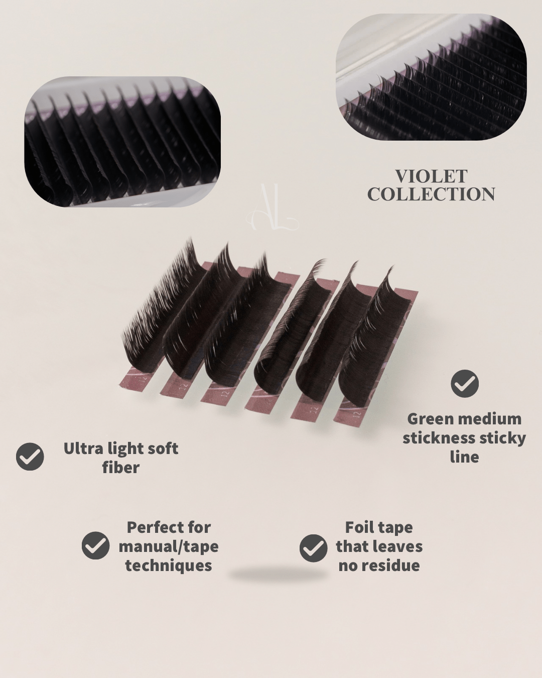 Black Lashes 0,12 Violet Collection AngeLash - Angelash