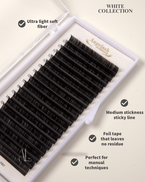 Black Lashes 0,1 White Collection Angelash - Angelash