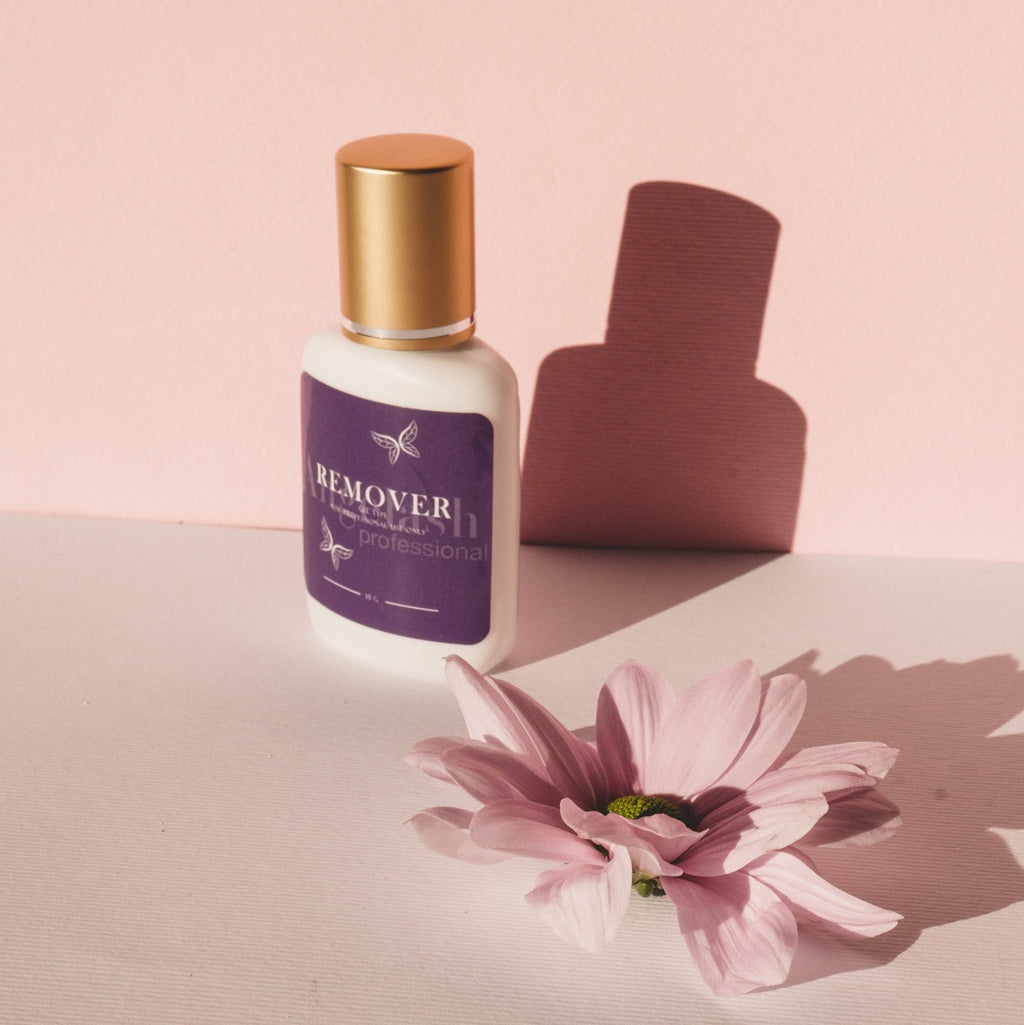 Gentle eyelash glue remover non drip formula